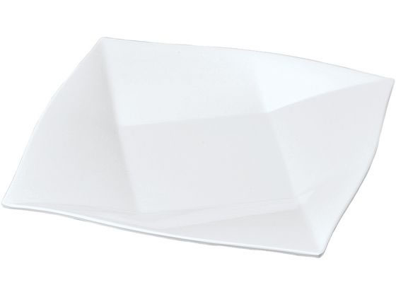 【お取り寄せ】若泉漆器 ニューホワイト 折紙盛皿 23cm 0405560 カヌー型皿 洋食器 キッチン テーブル