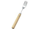 【お取り寄せ】斉藤工業 木製 丸 ハンドル フォーク 小(R-11) 6539900 フォーク カトラリー 洋食器 キッチン テーブル