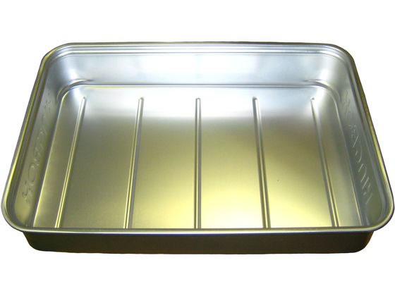 【お取り寄せ】中尾アルミ アルマイト キングボックス 番重 特大 120mm 番重 ボウル ザル バット 厨房 ..