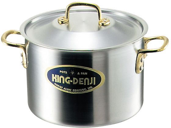 楽天JET PRICE【お取り寄せ】中尾アルミ キングデンジ 半寸胴鍋 目盛付 21cm 4820900 寸胴鍋 鍋 フライパン 厨房 キッチン