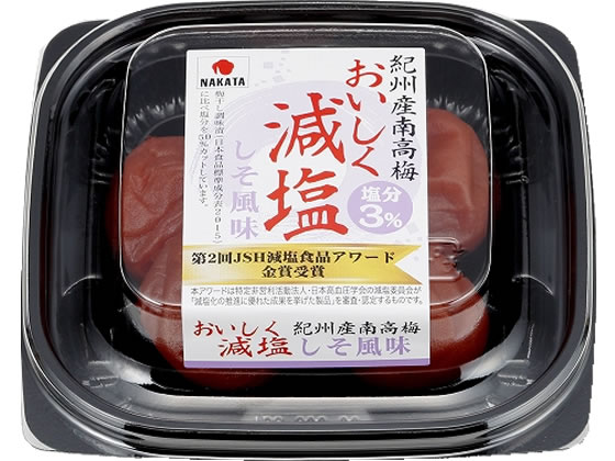 中田食品 紀州産南高梅おいしく減塩 しそ風味 60g 塩辛 漬物 ごはんのおとも 食材 調味料