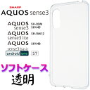 AQUOS sense3 クリア ソフトケース SH-02M