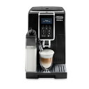 【アドバンスモデル】デロンギ(DeLonghi) コンパクト全自動コーヒーメーカー ディナミカ ミルクタンク付 1.8L ブラック ECAM35055B