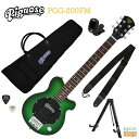 Pignose PGG-200FM SGR See-through Greenピグノーズ エレキギター アンプ内蔵ギター ミニギター ミニエレキ シースルーグリーン【Stage-Rakuten Guitar SET】