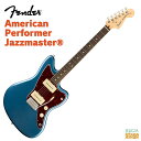 Fender American Performer Jazzmaster カリフォルニア州のコロナ工場で製造されるAmerican Performer Jazzmasterは、USA製フェンダーならではのオーセンティックなトーンとフィーリングを提供し、パフォーマンスにインスピレーションを与えるモダンスペックを随所にフィーチャーしています。 [ 特長 ] ・アルダーボディ ・YosemiteシングルコイルJazzmasterピックアップを搭載 ・ヴィンテージスタイルのStratocasterシンクロナイズドトレモロブリッジ、Greasebucketトーンコントロール ・“Modern C”ネックシェイプ、9.5インチラジアス指板、22本のジャンボフレット ・ClassicGearチューニングマシン、シルバーカラー Fender American Performer Jazzmaster Specs Body Body Material: Alder Body Finish: Satin Urethane Body Shape: Jazzmaster® Neck Neck Material: Maple Neck Finish: Satin Urethane Neck Shape: Modern "C" Scale Length: 25.5" (64.77 cm) Fingerboard Material: Rosewood Fingerboard Radius: 9.5" (241 mm) Number of Frets: 22 Fret Size: Jumbo Nut Material: Synthetic Bone Nut Width: 1.685" (42.8 mm) Position Inlays: White Dot Truss Rod: Standard Truss Rod Nut: 1/8" American Series Electronics Bridge Pickup: Yosemite® Single-Coil Jazzmaster® Neck Pickup: Yosemite® Single-Coil Jazzmaster® Controls: Master Volume, Master Tone Switching: 3-Position Toggle: Position 1. Bridge Pickup, Position 2. Bridge and Neck Pickups, Position 3. Neck Pickup Configuration: SS Hardware Bridge: 6-Saddle Vintage-Style Synchronized Tremolo Hardware Finish: Nickel/Chrome Tuning Machines: Fender® ClassicGear™ Pickguard: 4-Ply Brown Shell Control Knobs: Aged White Plastic Switch Tip: Aged White Neck Plate: 4-Bolt Miscellaneous Strings: Fender® USA 250L Nickel Plated Steel (.009-.042 Gauges), PN 0730250403 Accessories Case/Gig Bag :Included: Deluxe Gig Bag ★掲載画像はサンプルです。 ★掲載の商品は店頭や他のECサイトでも並行して販売しております。在庫情報の更新には最大限の努力をしておりますが、ご注文が完了しましても売り切れでご用意できない場合がございます。 　また、お取り寄せ商品の場合、生産完了などの理由でご用意できない場合がございます。 　その際はご注文をキャンセルさせていただきますので、予めご了承くださいませ。 ★お届け先が北海道や沖縄、その他離島の場合、「送料無料」と表記の商品であっても別途中継料や送料を頂戴いたします。その際は改めてご連絡を差し上げますのでご了承ください。