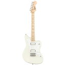 Squier by Fender Mini Jazzmaster HH フェンダーJazzmasterのクラシカルなスタイリングとトーンをコンパクトサイズにした楽器を求めているプレイヤーにとって最適なチョイスです。 薄く軽量なボディとCシェイプネックのコンビネーションは快適な演奏性を実現し、3ウェイスイッチングが可能な2基のSquierハムバッカーは多彩なサウンドメイキングが可能です。ハードテイルブリッジは安定したチューニングを提供します。 Series: Mini Body Material: Poplar Body Finish: Gloss Polyurethane Neck: Maple, “C” Shape Neck Finish: Satin Urethane Fingerboard: Maple, 9.5” (241 mm) Frets: 20, Narrow Tall Position Inlays: Black Dot (Maple) Nut (Material/Width): Synthetic Bone, 1.60” (40.6 mm) Tuning Machines: Die-Cast Sealed Scale Length: 22.75” (578 mm) Bridge: 6-Saddle Hardtail Pickguard: 1-Ply White Pickups: Standard Humbucking (Bridge), Standard Humbucking (Neck) 色違いの『Squier Mini Jazzmaster』も絶賛販売中！ ◇Mini Jazzmaster Olympic White OWT でお探しの方はコチラ ◇Mini Jazzmaster Daphne Blue DPB でお探しの方はコチラ ◇Mini Jazzmaster Surf Green SFG でお探しの方はコチラ 練習する際に必要なアンプなどもセットになって数量限定で絶賛販売中！ ◇詳しくはこちらをクリック 夜間の練習にも最適なヘッドホンアンプセットも数量限定で絶賛販売中！ ◇詳しくはこちらをクリック ※商品画像はサンプルです。 ※商品の汚れや状態はお問い合わせ下さい。 ※掲載の商品は店頭や他のECサイトでも並行して販売しております。在庫情報の更新には最大限の努力をしておりますが、ご注文が完了しましても売り切れでご用意できない場合がございます。 その際はご注文をキャンセルさせていただきますので、予めご了承くださいませ。 また、お取り寄せ商品の場合、生産完了などの理由でご用意できない場合がございます。 ※お届け先が北海道や沖縄、その他離島の場合、「送料無料」と表記の商品であっても別途中継料や送料を頂戴いたします。その際は改めてご連絡を差し上げますのでご了承ください。　