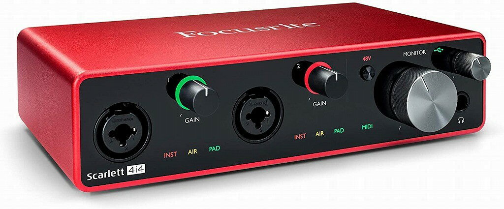 Focusrite Scarlett 4i4 3RD GEN フォーカスライト スカーレット オーディオインターフェイス