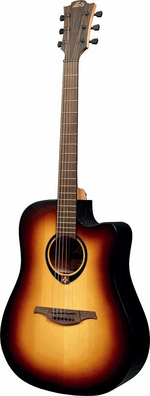 LAG Guitars Tramontane T70DCE BRB BROWN BURST ラグ ギターズ トレモンテイン アコースティックギター アコギ エレアコ カッタウェイ