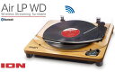 ION AUDIO Air LP WDWireless Streaming Turntableワイヤ ...