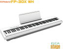 【高級お手入れクロス特典付き】Roland FP-30X WH Digital Piano ローランド デジタルピアノ スタイリッシュ 電子ピアノ ホワイト【S...