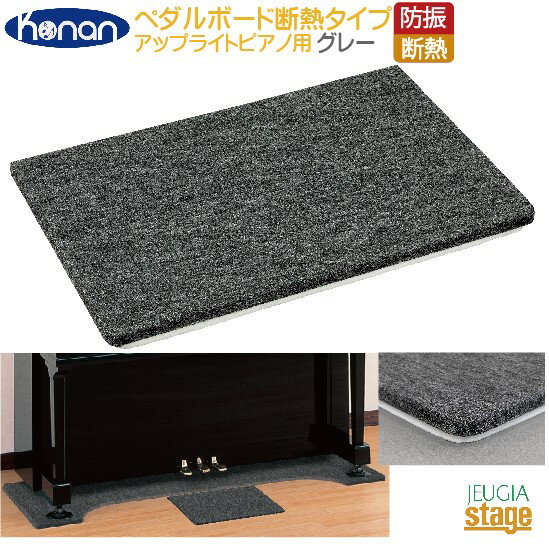 ペダルボード断熱タイプ グレー Konan 甲南防音用品・ピアノボード