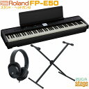 Roland FP-E50 BK セット【スタンド・ヘッドホン付き】Digital Piano ローランド デジタルピアノ スタイリッシュ 電子ピアノ ブラック...