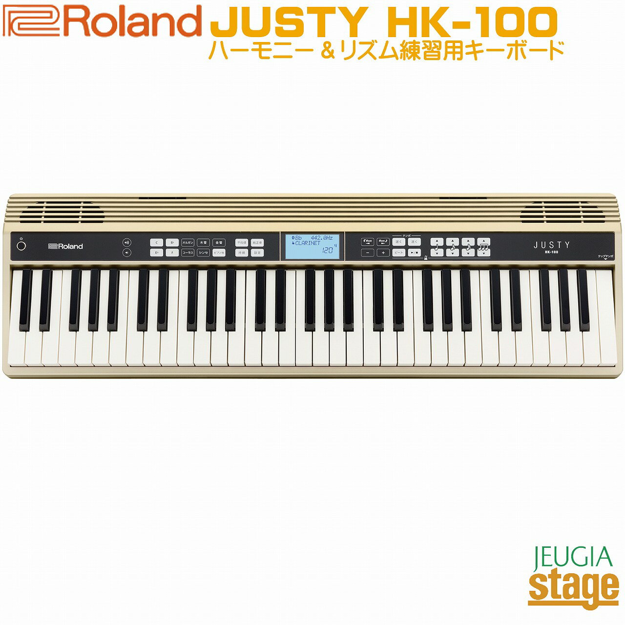 Roland JUSTY HK-100 ローランド ジャスティ ハーモニー&リズム練習用キーボード 61鍵【Stage-Rakuten Keyboard SET】【Stage-Rakuten Synthesizer】