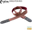 Right On! STRAPS BRIGHTON REDROADRUNNER Seriesライトオン ストラップ ブライトオン レッド-ロードランナーシリーズ-【Stage-Rakuten Guitar Accessory】