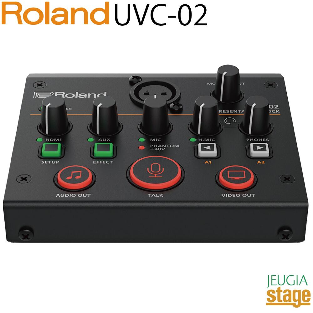 Roland UVC-02 Web Presentation DockAVミキサー ウェブ プレゼンテーションドック【Stage-Rakuten Public Address】【Stage-Rakuten Desk Top Music】zoomオンライン会議や ミーティングなどに最適！ 高音質！
