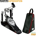 TAMA HP900PZB Iron Cobra 900 Single Pedal / Power Glide 20年の蓄積が生んだ信頼と進化 いかなるプレイスタイルにも対応する多彩な調整機能と、コントロールしやすいスムーズな踏み心地。そして何より安心してプレイに集中できる信頼。それを実現できるのは20年以上にわたり愛され続け、日々進化を続けてきたIRON COBRAだけ。 更なるスムーズな動きと耐久性向上のために開発された機構や、プレイヤーの表現力を高める新ビーターなど、進化した新しいIRON COBRAを、是非その“足”でお確かめください。 Pedal Bag TAMA POWERPAD® シリーズのソフトキャリングバッグが付属します ※画像のペダルは別モデルです。 Power Glide LiteSprocket Iron CobraのPower Glide は真円ホイールの上端のみを直線的にカットするこ とで、ヘッドをヒットする寸前にビーターヘッドのスピードが増すオリジナルアクション。 新モデルではカム（スプロケット）の重量を従来より約40%軽くすることで、スムーズなアクションとパワーを両立しています。 Cobra Coil (US. PAT.NO.7408104) コイルがヒットする寸前にフットボード裏側に触れる事で、フットボードの返りをアシストします。また前後位置を調整可能することで、当たり始める位置の微調整が可能です。 Power-Strike Cobra Beater ヘッドにヒットするフェルトの面積を従来より小さく且つ厚みを増した新設計のコブラビーター。バスドラムの胴鳴りを高め、太い芯のあるサウンドを獲得すると共に、フェルト面を平らにすることでアタックを強調しました。 また、ビーターヘッドは角度調整機能を継承しつつ、フェルト先端からエンド部分までの距離とシャフト位置のバランスを見直すことで、コントロール性能を向上。小さなボリュームでも音色がぼやけない、芯のあるサウンドを実現することに成功しました。 Swivel Spring Tight (US.PAT.NO.9236038) スプリングの効果を最大化するために考案された新機構。 スプリングの下端を固定する軸がペダルの動きに合わせて回転するため、激しい動きでもスプリングが歪むことなく常に垂直方向へ伸び縮みします。これによりスプリングに蓄えられる弾性エネルギーをロスなくペダルを動かすエネルギーに変換。 さらに、スプリングとの連結部分に掛かる摩擦を軽減することで、踏み込みは軽く尚且つ戻りも速いという理想的なペダルワークを実現しました。 Minimizing Power Loss Iron Cobra ペダルでは、スムーズで安定した動きを実現するために、各駆動部にベアリングを搭載しています。 シャフト部の両端には、パソコンのハードディスクドライブや自動車のABS 装置に採用されている超精密ベアリングを搭載し、スムーズで安定したアクションを提供。 スプリングとシャフトの連結部分に備え付けられた高精度ボール・ベアリングは、フットボードを踏み込む力をカムの回転エネルギーに無駄なく変換し、スムーズなペダルワークを実現します。 さらに、ヒンジ部に採用された“Oiles®”ベアリングは、不快なフットボードの横ブレをシャットアウトします。 Hinge Guard Block ヒンジシャフト両端のベアリングの固定方法を、従来のフットボード側面から貫通させる方式より、ベアリングを上下で挟むように保持する方式に変更。 ペダルを踏んだ時にベアリングに掛かる力を分散することで、ヒンジシャフト自体に掛かる負荷を軽減。 従来モデルよりも高い精度での回転を行うことが出来るようになり、かつてないスムーズな操作性を実現しました。 Oiles® Bearing Hinge フットボードの支点となるヒンジ部は、"Oiles®"ベアリングを採用することでスムーズなアクションと、フットボードのブレが少ない抜群の安定性を誇ります。 さらに従来のものより直径が若干太めのものを採用することで耐久性も向上しています。 Vari-Pitch Beater Holder Speedo-Ring との組み合わせによるビーター/ フットボードアングルの調整機 能。フットボードの角度に影響を与えることなく、ビーターがバスドラムのヘッ ドに当たるまでの距離を無段階で調整可能です。 Speedo-Ring スプリングテンションをシャフトへと伝えるロッカー・カムのローラー部に、高精度ボールベアリングを採用。徹底的に可動部のロスを減らすことで、素早いレスポンスを生み出します。 Quick-Hook Speedo-Ringのベアリングをホールドする専用スプリングフック。収納時には簡単に取り外せ、ビーターを抜かなくともコンパクトに収納出来ます。 Para-Clamp II Pro 様々な厚みのバスドラムフープを確実にホールドする、TAMAオリジナルクランプがバージョンアップ。バスドラムフープを固定する先端部にラバーを装着したことでグリップ力を高め、フープへのダメージを抑えつつ強い固定力を発揮します。また、先端部が三次元で動く構造を採用しているため、バスドラムのフロント側を極端に浮かせたセットアップでも、その角度に応じて先端がフィットしペダルを安定させます。その上、固定する際に締めるTボルトが、フットボードの脇から操作出来る構造ですので、スローンに座ったままでもペダルの着脱が可能です。 TAMA HP900PZB SPEC ■フットボード：IRON COBRA HP900フットボード / 角度調整機能付き(ビーター角度と独立) ■アクション：パワー・グライド ■連結部：ダブルチェーンドライブ ■ビーター：パワー・ストライク コブラ ビーター(CB900PS) ■スプリング：IRON COBRA スプリング(HP900-7R) / スピード・リング / スイベル・スプリング・タイト ■クランプ部：パラ・クランプ2プロ ■その他：コブラコイル(CC900S)搭載 ■ソフトバッグ(PBP100)付属 ※商品画像はサンプルです。 ★掲載の商品は店頭や他のECサイトでも並行して販売しております。在庫情報の更新には最大限の努力をしておりますが、ご注文が完了しましても売り切れでご用意できない場合がございます。 　また、お取り寄せ商品の場合、生産完了・メーカー価格改定などの理由でご用意できない場合がございます。 　その際はご注文をキャンセルさせていただきますので、予めご了承くださいませ。 ★お届け先が北海道や沖縄、その他離島の場合、「送料無料」と表記の商品であっても別途中継料や送料を頂戴いたします。その際は改めてご連絡を差し上げますのでご了承ください。