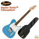 Squier Squier Sonic Telecaster Squier Sonic™ Telecaster®なら、時間を飛び越えるようなスピードで、どんな音楽でもすぐにギターを始めることができます。象徴的なフェンダースタイル、そして刺激的なトーンをあらゆるプレーヤーにお届けします。 この Telecaster®は、薄く軽量なボディに、スリムで魅力的な「C」シェイプネックが相まって、快適な演奏性をもたらします。一対の Squier® シングルコイルピックアップが透明感のある高域を鳴らし、汎用性の高いトーンを提供します。 その他、高い安定性を誇る 6 サドルハードテイル ブリッジ (HT)、スムーズで正確なチューニングが可能なシールドギアチューニングマシン、耐久性のあるクロムメッキハードウェアなど、魅力的な特徴を数多く備えています。 Squier Squier Sonic Telecaster Specs Body Body Material: Poplar Body Shape: Telecaster® Body Finish: Gloss Polyurethane Neck Neck Material: Maple Neck Finish: Satin Urethane Neck Shape: "C" Shape Scale Length: 25.5" (64.77 cm) Fingerboard Material: Indian Laurel Fingerboard Radius: 9.5" (241 mm) Number of Frets: 21 Fret Size: Narrow Tall Nut Material: Synthetic Bone Nut Width: 1.650" (42 mm) Position Inlays: Pearloid Dot Truss Rod: Head Adjust Truss Rod Nut: 4 mm Hex Electronics Bridge Pickup: Ceramic Single-Coil Neck Pickup: Ceramic Single-Coil Controls: Master Volume, Master Tone Switching: 3-Position Blade: Position 1. Bridge Pickup, Position 2. Bridge and Neck Pickups, Position 3. Neck Pickup Configuration: SS Hardware Bridge: 6-Saddle Top-Load Tele® with Block Saddles Hardware Finish: Chrome Tuning Machines: Die-Cast Sealed Pickguard: 1-Ply White Control Knobs: Knurled Flat-Top Switch Tip: Black Neck Plate: 4-Bolt Squier® Miscellaneous Strings: Nickel Plated Steel (.009-.042 Gauges) ★掲載画像はサンプルです。 ★掲載の商品は店頭や他のECサイトでも並行して販売しております。在庫情報の更新には最大限の努力をしておりますが、ご注文が完了しましても売り切れでご用意できない場合がございます。 　また、お取り寄せ商品の場合、生産完了・メーカー価格改定などの理由でご用意できない場合がございます。 　その際はご注文をキャンセルさせていただきますので、予めご了承くださいませ。 ★お届け先が北海道や沖縄、その他離島の場合、「送料無料」と表記の商品であっても別途中継料や送料を頂戴いたします。その際は改めてご連絡を差し上げますのでご了承ください。