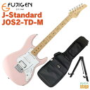 FGN J-Standard JOS2-TD-M 特徴 ・サークル・フレッティング・システム フレットを円弧状に打つことで、各弦と各フレットが直角に交差し接触面が最小限に抑えられます。クリアかつ立ち上がりの良いサウンド、豊かなサスティーンを実現しています。 FUJIGEN, FGNの全てのエレキギター、エレキベースにサークル・フレッティング・システムを採用しています。 ・コンパウンド・ラディアス指板 円錐型でデザインされた指板は、ハイポジション側が緩いRになっているので音詰まりを軽減します。 ・J-Standard フレット・エッジ 滑らかなフレット・エッジはスムーズなフィンガリングに貢献します。 ・コイル・タップ・ミニスイッチ FGN J-Standard JOS2-TD-M Specs Model: JOS2-TD-M Construction: Bolt-on Neck Body: Alder Neck: Maple U-Shape Fingerboard: Maple Scale: 25.5" (648mm) Frets: 22F Medium C.F.S. Tuners: GOTOH® SD91-05M Bridge: FGN FJTR-S2P Hardware Color: Chrome & Nickel Pickup (Neck): FGN OS-2n Pickup (Middle): FGN OS-2rw Pickup (Bridge): FGN XPERT-Hf Controls: 1Volume, 1Tone, 5Way Lever SW, Coil Tap Mini SW Body Finish: Gloss Strings: D'Addario EXL110 (.010-.046) Accessories: Original Gig Bag ※商品画像はサンプルです。 ★掲載の商品は店頭や他のECサイトでも並行して販売しております。在庫情報の更新には最大限の努力をしておりますが、ご注文が完了しましても売り切れでご用意できない場合がございます。 　また、お取り寄せ商品の場合、生産完了などの理由でご用意できない場合がございます。 　その際はご注文をキャンセルさせていただきますので、予めご了承くださいませ。 ★お届け先が北海道や沖縄、その他離島の場合、「送料無料」と表記の商品であっても別途中継料や送料を頂戴いたします。その際は改めてご連絡を差し上げますのでご了承ください。