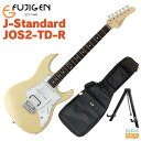 FGN J-Standard JOS2-TD-R 特徴 ・サークル・フレッティング・システム フレットを円弧状に打つことで、各弦と各フレットが直角に交差し接触面が最小限に抑えられます。クリアかつ立ち上がりの良いサウンド、豊かなサスティーンを実現しています。 FUJIGEN, FGNの全てのエレキギター、エレキベースにサークル・フレッティング・システムを採用しています。 ・コンパウンド・ラディアス指板 円錐型でデザインされた指板は、ハイポジション側が緩いRになっているので音詰まりを軽減します。 ・J-Standard フレット・エッジ 滑らかなフレット・エッジはスムーズなフィンガリングに貢献します。 ・コイル・タップ・ミニスイッチ FGN J-Standard JOS2-TD-R Specs Model: JOS2-TD-R Construction: Bolt-on Neck Body: Alder Neck: Maple U-Shape Fingerboard: Rosewood Scale: 25.5" (648mm) Frets: 22F Medium C.F.S. Tuners: GOTOH® SD91-05M Bridge: FGN FJTR-S2P Hardware Color: Chrome & Nickel Pickup (Neck): FGN OS-2n Pickup (Middle): FGN OS-2rw Pickup (Bridge): FGN XPERT-Hf Controls: 1Volume, 1Tone, 5Way Lever SW, Coil Tap Mini SW Body Finish: Gloss Strings: D'Addario EXL110 (.010-.046) Accessories: Original Gig Bag ※商品画像はサンプルです。 ★掲載の商品は店頭や他のECサイトでも並行して販売しております。在庫情報の更新には最大限の努力をしておりますが、ご注文が完了しましても売り切れでご用意できない場合がございます。 　また、お取り寄せ商品の場合、生産完了などの理由でご用意できない場合がございます。 　その際はご注文をキャンセルさせていただきますので、予めご了承くださいませ。 ★お届け先が北海道や沖縄、その他離島の場合、「送料無料」と表記の商品であっても別途中継料や送料を頂戴いたします。その際は改めてご連絡を差し上げますのでご了承ください。