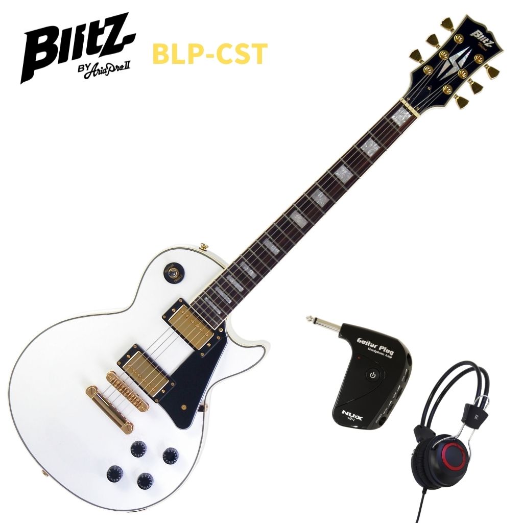 Blitz BLP-CST WH Whiteubc GLM^[ zCg LP^CvyStage-Rakuten Guitar SETz