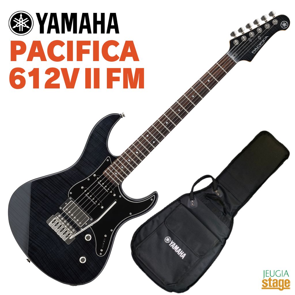 YAMAHA PACIFICA612VIIFM TBLヤマハ パシフィカシリーズ エレキギターPAC-612 PAC 612VIIFM PAC-612VII トランスルーセントブラック【Stage-Rakuten Guitar】
