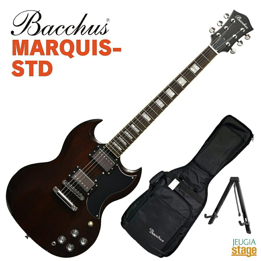 Bacchus MARQUIS-STD A-BRバッカス エレキギター SG ブラウン