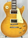 Gibson Les Paul Standard '50s Figured Top 木目最高ルックスの1本です！！ 【サウンドとヴィジュアルに投げかけられた大胆なステートメント】 Les Paul™ Standard 50s Figured Top は、世代や音楽のジャンルを超えてサウンドを形成し、演奏され、愛されてきたクラシックなデザインに回帰しています。ギブソン革新の黄金時代に敬意を表した、本物のサウンドの復活を目指しました。ソリッド・マホガニー・ボディ、AA フィギュアド・メイプル・トップ、そしてトップを際立たせる半透明のカスタムカラーニトロセルロース・ラッカー・フィニッシュがあしらわれています。マホガニー・ネックは丸みを帯びた50s ヴィンテージ・プロファイルで、ローズウッド指板には台形のインレイが施されています。このモデルは、ABR-1、クラシック・スタイルのTune-O-Matic™ブリッジ、アルミニウム製ストップ・バー・テールピース、キーストーン・ボタン付きヴィンテージ・デラックス・チューナー、ゴールドのトップハット・ノブを装備。キャリブレートされたBurstbucker™ 1（ネック）とBurstbucker 2（ブリッジ）ピックアップにはアルニコ2 マグネットが搭載され、オーディオ用テーパー・ポテンショメーターとOrange Drop®コンデンサーで配線されています。ハードシェルケースも付属します。 Gibson Les Paul Standard '50s Specs ■Body Body Material：Mahogany Top Material：AA Figured Maple Weight Relief：None Binding：Single-ply Top and Fretboard Finish：Gloss Nitrocellulose Lacquer ■Neck Profile：50s Vintage Scale Length：628.65 mm / 24.75 in Fingerboard Material：Indian Rosewood Fingerboard Radius：304.8 mm / 12 in Fret Count：22 Frets：Medium Jumbo Nut Material：Graph Tech Nut Width：43.05 mm / 1.694 in End Of Board Width：57.4 mm / 2.259 in Inlays：Acrylic Trapezoid ■Hardware Finish：Nickel Bridge：ABR-1 Tune-O-Matic Tailpiece：Aluminum Stop Bar Tuning Machines：Vintage Deluxe with Keystone Buttons Pickguard：Cream Truss Rod：Adjustable Control Knobs：Gold Top Hats with Dial Pointers Switch Tip：Amber Switch washer：Cream Jack Plate Cover：Cream ■Electronics Neck Pickup：Burstbucker 1 Bridge Pickup：Burstbucker 2 Controls：2 Volume, 2 Tone; Hand-wired with Orange Drop Capacitors Pickup Selector：3-way Toggle Output Jack：1/4" ■MISCELLANEOUS Strings Gauge：.010, .013, .017, .026, .036, .046 Case：Hardshell Case Accessories：Includes Gibson Accessory Kit ★掲載の商品は店頭や他のECサイトでも並行して販売しております。在庫情報の更新には最大限の努力をしておりますが、ご注文が完了しましても売り切れでご用意できない場合がございます。 　また、お取り寄せ商品の場合、生産完了メーカー価格改定などの理由でご用意できない場合がございます。 　その際はご注文をキャンセルさせていただきますので、予めご了承くださいませ。 ★お届け先が北海道や沖縄、その他離島の場合、「送料無料」と表記の商品であっても別途中継料や送料を頂戴いたします。その際は改めてご連絡を差し上げますのでご了承ください。