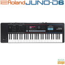 【新製品】Roland JUNO-D6 Synthesizerローランド シンセサイザー ジュノ ブラック 61鍵盤【Stage-Rakuten Synthesizer】黒