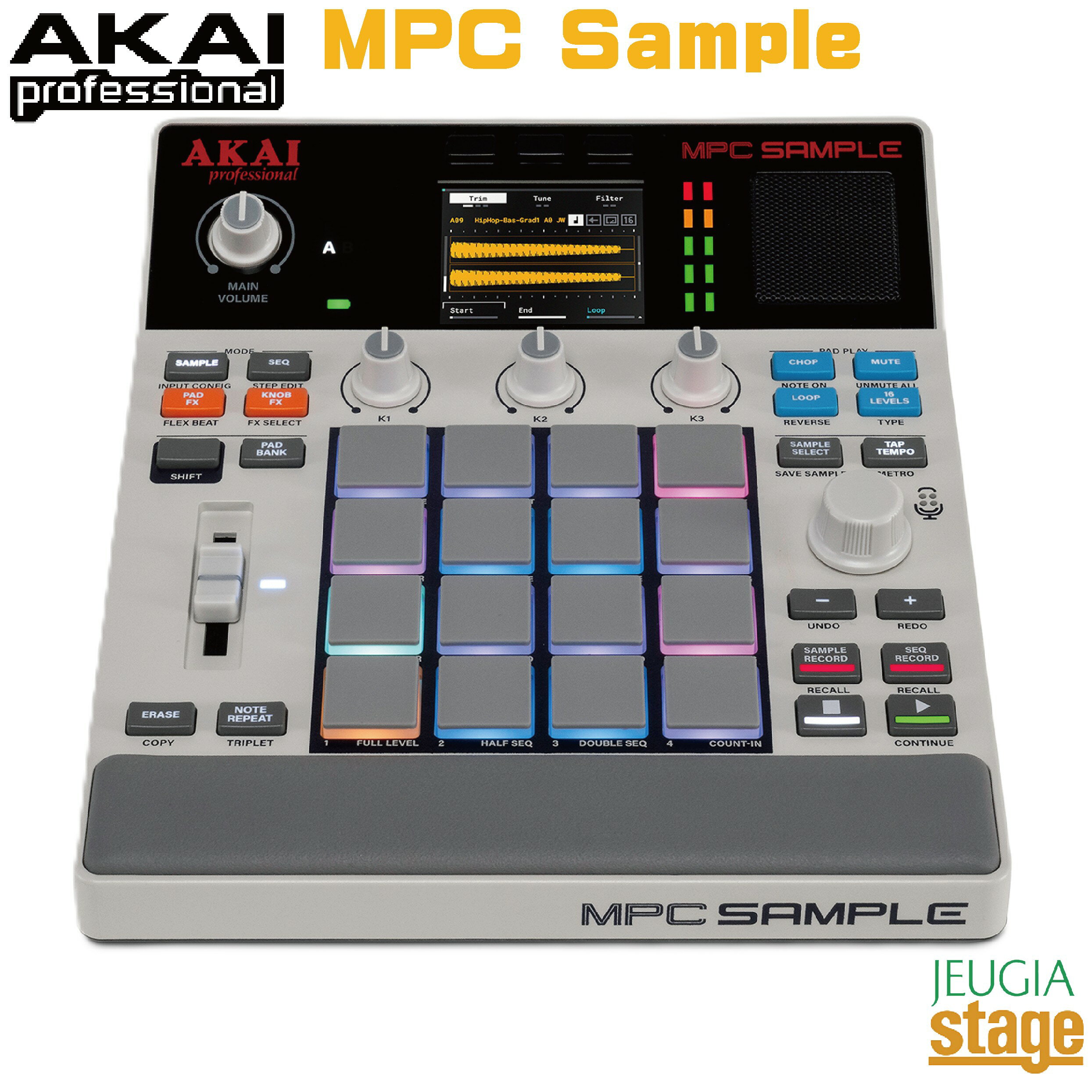 AKAI Professional MPC Sampleアカイ プロフェッショナル エムピーシー サンプルサンプラー、シーケンサー、エフェクトプロセッサー【Stage-Rakuten Desk Top Music】
