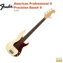 Fender American Professional II Precision Bass® V, Rosewood Fingerboard, Olympic Whiteフェンダー アメリカンプロフェッショナルII プレシジョンベース オリンピックホワイト【Stage-Rakuten Bass】エレキベース プレべ 5弦 白