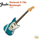 Fender Vintera® II '70s Competition Mustang®, Rosewood Fingerboard, Competition Burgundyフェンダー ヴィンテラ コンペティション・ムスタング コンペティション・バーガンディ【Stage-Rakuten Guitar】エレキギター 青 レーシング・ストライプ