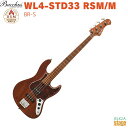 Bacchus WL4-STD33 RSM/M BR-S(Brown Satin)Global Seriesバッカス エレキベース グローバルシリーズ ブラウン サテンフィニッシュ【Stage-Rakuten Bass】ジャズベース ジャズべ 茶