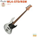 Bacchus WL4-STD/RSM LSLV(Light Silver)Global Seriesバッカス エレキベース グローバルシリーズ ローステッドメイプル ライトシルバー【Stage-Rakuten Bass】ジャズベース ジャズべ 銀