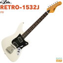 Aria RETRO-1532J VW(Vintage White)RETRO CLASSICSアリア エレキギター レトロクラシックス ヴィンテージホワイト【Stage-Rakuten Guitar】白 ビザール