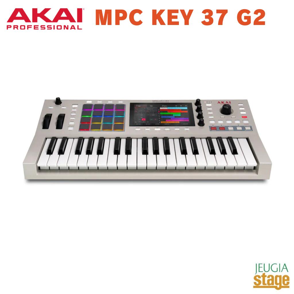 取樣器 - 【新商品:7月上旬入荷予定商品:ご予約承り中！！】AKAI Professional MPC KEY 37 G2 STANDALONE MPC KEYBOARDD アカイプロフェッショナル スタンドアロン・・キーボード 37鍵 【Stage-Rakuten Synthesizer】 アフタータッチ対応37鍵盤 シンセサイザー