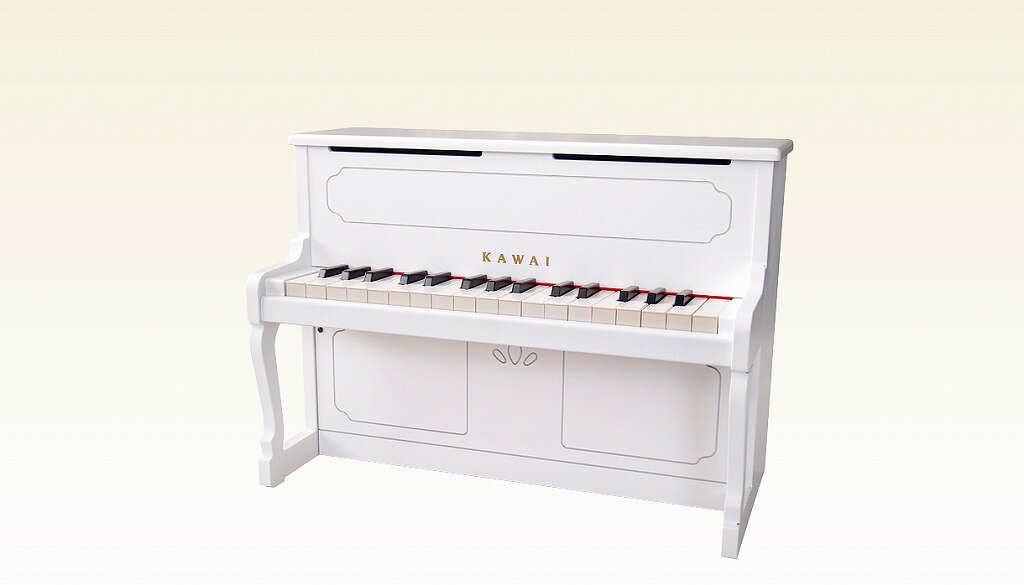 KAWAI アップライトピアノ 1152ホワイト 32鍵盤ミニピアノ 楽器玩具 知育玩具 おもちゃカ ...