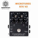 商品説明 Microtubes B7K v2 では、オリジナルの全ての機能を得られる上にトーンをより作り込むことが可能になりました。LOW MIDS では中心周波数を 1KHz か 500Hz で、HI MIDS では中心周波数を 3kHz か 1.5kHz で選択可能なオプションが追加されたことで、夢のようなディストーション・トーンに仕上げることができます。 Microtubes B7K のキャラクターと心臓部は同じですが、B3K のパワフルでダイナミックなサチュレーション回路を用いて、強力な4バンド EQ と今まで以上の多様性を実現するためにバランスタイプのラインドライバーを追加した、ベース用アナログプリアンプです。スタジオとライブの両方で使用できるようデザインされており、ベースサウンドをまったく新しいレベルへと押し上げます。 商品仕様 Blend クリーンシグナルとオーバードライブシグナルのミックスバランスをコントロールします。オーバードライブシグナルのボリュームをコントロールする Level ノブの設定に関わらず、クリーンシグナルはユニティ・ゲインとなっており、ミックスするバランスの微調整を Blend ノブで行います。 Level オーバードライブシグナルのボリュームを設定します。 Drive オーバードライブのサチュレーション量を設定します。 Grunt Switch クリッピングステージ前の低域のブーストレベルを3モードから選択し、サチュレートさせる低域成分の量を設定します。 Attack Switch 高域成分のサチュレーション量を設定します。“Boost” セッティングではプレゼンスを強調し、よりクリアなサウンドになります。“Flat” ポジションは音色に影響を及ぼしません。“Cut” ポジションでは、高域成分のサチュレーション量を減少させることで、暖かみのあるサウンドになります。 Low 100Hz を中心周波数として ±12dB までブースト/カットします。 Low Mids 500Hz を中心周波数として ±12dB までブースト/カットします。 Low Mids Switch Low Mids の中心周波数を 500Hz から1kHz に変更します。 Hi Mids 3kHz を中心周波数として ±12dB までブースト/カットします。 Hi Mids Switch Hi Mids の中心周波数を 3kHz から 1.5kHz に変更します。 Treble 5kHz を中心周波数として ±12dB までブースト/カットします。 Parallel Output インプットシグナルをスルーアウトします。並列接続で使用するときに有効です。 Direct Output 1/4″ バランスドアウトプットで、PA やスタジオミキシングコンソールと接続する際に有効です。 DIMENSIONS 12 × 10.7 cm WARNING Microtubes B7K の消費電流は 30mA です。レギュレートされた DC9V センターマイナス極性のアダプターをご使用ください。環境への配慮を理由に 9V バッテリー（006P）駆動には対応していません。レギュレートされてないパワーサプライの使用、もしくは 9VDC 以上の電圧を供給した場合、ノイズの発生やユニットが破損する恐れがあり、保証対象外となりますのでご注意ください。 ★掲載の商品は店頭や他のECサイトでも並行して販売しております。在庫情報の更新には最大限の努力をしておりますが、ご注文が完了しましても売り切れでご用意できない場合がございます。その際はご注文をキャンセルさせていただきますので、予めご了承くださいませ。 ★お取り寄せ商品の場合、メーカーで生産完了などの理由でご用意できない場合がございます。 ★北海道地方や沖縄地方、またお届けに船舶や航空機を使用する必要がある離島など、遠方へのお届けの際は『送料無料』の表記がありましても、別途配送料や中継料を加算させていただく場合がございます。詳しくはお問い合わせください。