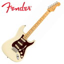 FENDER ( フェンダー )AMERICAN PROFESSIONAL II STRATOCASTER American Professional II Stratocasterは、60年以上に渡る革新、インスピレーション、進化を経て、現代のプレイヤーの要求に応えます。 高い人気を誇るDeep Cシェイプネックは、丁寧にエッジがロールオフされ、至高の演奏体験を約束する"Super-Natural"サテン仕上げが施されています。また新たに設計されたネックヒールを採用し、快適なフィーリングとハイポジションへの容易なアクセスを実現しました。 新しいV-Mod II Stratocaster Single-Coilピックアップは、ベルのような輝きとウォームさを両立し、これまで以上に繊細で魅力的なサウンドを実現しています。コールドロールド（冷間圧延成型式）スチールブロックを採用した2点支持トレモロは、サスティン、明瞭度、ハイエンドの煌びやかさを向上させています。 American Professional II Stratocasterの手に馴染む感覚とサウンドの多様性は、手に取り、耳にした瞬間、すぐにお分かりいただけることでしょう。プロの楽器の新たなスタンダードとなるような幅広い改良が、American Professional IIシリーズには詰め込まれています。 特徴 【V-MOD II PICKUPS】 V-Mod II Stratocasterピックアップは、各ポジション用に特別にボイシングされており、フェンダーを伝説にしたヴィンテージの温かさと歯切れの良いクリアなサウンドで完璧なバランスのトーンを生み出しています。 【NEW SCULPTED NECK HEEL】 丸く成型されたネックヒールとネックプレートにより、ハイポジションでの演奏が飛躍的に快適になります。 【2-POINT TREMOLO WITH COLD-ROLLED STEEL BLOCK】 ヴィンテージスタイルサドルを装備した2点支持トレモロブリッジを装備し、安定したチューニングとスムーズなアーミングを実現し、容易なセットアップが可能です。新開発のコールドロールドスチールブロックからは豊かなサスティンと煌びやかなハイエンドが得られます。 【DEEP “C” NECK PROFILE WITH ROLLED FINGERBOARD EDGES】 快適さとスピード感を兼ね備えたAmerican Professional II Deep Cネックシェイプは、ナット部はスリムで、ネックジョイントに近づくにつれて徐々に厚みを増していき、自然な演奏性を提供します。丁寧にエッジ処理された指板とSuper-Naturalサテン仕上げは、究極のプレイアビリティを実現します。 【SPECIAL ELECTRONICS】 プッシュ／プッシュスイッチングによりネックピックアップを常時ONにすることができ、一般的なStratocasterでは得られなかったピックアップコンビネーションで演奏することが可能です。 【ALDER OR ROASTED PINE】 本モデルはアルダーに加え、パイン材を採用したモデルもラインナップしています。クラシックなトーンウッドとして定番の木材であるアルダーはあらゆる音楽ジャンルに対してバランスの取れたサウンドを提供します。パイン材はパンチと繊細さを併せ持ったトーンが特徴で、ロースト加工することにより優れたレゾナンスを実現します。 Specs Body Material: Alder， Roasted Pine (Sienna Sunburst， Roasted Pine) Body Finish : Gloss Urethane Neck : Maple， Deep “C“ Neck Finish : “Super-Natural“ Satin Urethane Finish on Back of Neck with Gloss Urethane Headstock Face Fingerboard: Rosewood， Maple - 9.5“ (241 mm) Radius Frets: 22， Narrow Tall Position Inlays: White Dot (Rosewood)， Black Dot (Maple) Nut (Material/ Width ) : Bone， 1.685“ (42.8mm) TuningMachines: Fender Standard Cast/Sealed Staggered Scale Length : 25.5“ (648 mm) Bridge: 2-Point Synchronized Tremolo with Bent Steel Saddles， Pop-In Tremolo Arm and Cold-Rolled Steel Block Pickguard: 4-Ply Tortoiseshell (3-Color Sunburst， Olympic White)， 3-Ply Aged White (Sienna Sunburst)， 3-Ply Black (Roasted Pine， Mercury， Dark Night)， 3-Ply Mint (Miami Blue， Mystic Surf Green， Black) Pickups: V-Mod II Single-Coil Strat (Bridge， Middle， Neck) Pickup Switching : 5-Position Blade: Position 1. Bridge Pickup Position 2. Bridge and Middle Pickup Position 3. Middle Pickup Position 4. Middle and Neck Pickup Position 5. Neck Pickup Controls: Master Volume， Tone 1. (Neck/Middle Pickups)， Tone 2. (Bridge Pickup) Auxilliary Switching : Push-Push Tone Control Adds Neck Pickup Control Knobs: Aged White Plastic， Black Plastic (Dark Night) Hardware Finish : Nickel/Chrome Strings Fender USA 250L Nickel Plated Steel (.009-.042 Gauges) ※画像はサンプルです。 ※掲載の商品は店頭や他のECサイトでも並行して販売しております。在庫情報の更新には最大限の努力をしておりますが、ご注文が完了しましても売り切れでご用意できない場合がございます。 その際はご注文をキャンセルさせていただきますので、予めご了承くださいませ。 また、お取り寄せ商品の場合、生産完了などの理由でご用意できない場合がございます。 ※お届け先が北海道や沖縄、その他離島の場合、「送料無料」と表記の商品であっても別途中継料や送料を頂戴いたします。その際は改めてご連絡を差し上げますのでご了承ください。　