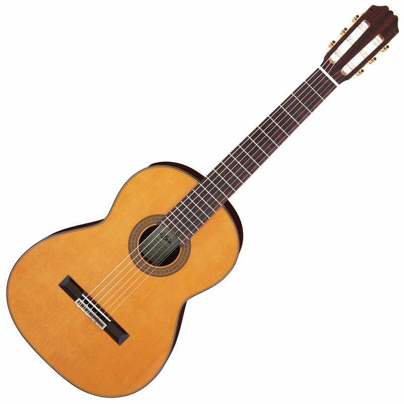 ARIA Classical Guitars Concert ギター製作技術の伝統を誇るスペインで委託製作され、 バインディングや飾り部分には一切プラスチックを使用せず、 高級手工ギターと同じように木象眼（モザイク）を使用しています。 スペイン製ギターが持つ特有の明るい音色をお楽しみください。 スペック Top Solid Cedar Back & Sides Rosewood Neck Mahogany Fingerboard Rosewood Scale 650 mm Nut width 52 mm MADE IN SPAIN ※画像はサンプルです。実施の商品とは木目が異なります。 ※商品の汚れや状態はお問い合わせ下さい。 ※掲載の商品は店頭や他のECサイトでも並行して販売しております。在庫情報の更新には最大限の努力をしておりますが、ご注文が完了しましても売り切れでご用意できない場合がございます。 その際はご注文をキャンセルさせていただきますので、予めご了承くださいませ。 また、お取り寄せ商品の場合、生産完了などの理由でご用意できない場合がございます。 ※お届け先が北海道や沖縄、その他離島の場合、「送料無料」と表記の商品であっても別途中継料や送料を頂戴いたします。その際は改めてご連絡を差し上げますのでご了承ください。