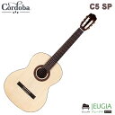 Cordoba/C5 SP C5 SPは伝統的なスパニッシュスタイルの工法で製作されたIberiaシリーズの初期からラインナップされているロングセラーモデルC5をもとにトップ材を変更したモデルです。トップにソリッドイングルマンスプルース、バック＆サイドにマホガニーの組み合わせはクリアでパワフルなトーンと美しいサスティーンを奏でます。湿度や気温によるネックの変化に対応可能なアジャスタブルロッド仕様です。 スパニッシュスタイルの工法とソリッドイングルマンスプルーストップ、マホガニーバック＆サイド ダブテイルジョイントを採用し伝統的なスパニッシュスタイルの工法で製作され、トップにソリッドイングルマンスプルース、バック＆サイドにマホガニーの組み合わせはクリアでパワフルなトーンと美しいサスティーンを奏でます。 美しい見た目 様々な木でのモザイクパターンを使った手作りのロゼッタは他のメーカーのギターとは一線を画します。 アジャスタブルロッド仕様 サウンドホールから六角レンチを差し込み回すことで度や気温によるネックの変化を手軽に矯正することができるアジャスタブルロッド仕様です。 トップ材ソリッドイングルマンスプルース バック＆サイド材マホガニー バインディングComposite ブリッジパーフェロー パフリングなし ロゼッタオールウッドトラディショナル フィニッシュグロスポリウレタン ネック材マホガニー フィンガーボード材パーフェロー トラスロッドデュアルアクション　4mm六角 スケール650 mm ナット幅52 mm ナット/サドルBone フレット数19 フレット ブレイシングfan bracing ボディ上部幅283mm ボディ下部幅371mm ボディ長さ489mm 全長991mm ボディ上部厚み95mm ボディ下部厚み100mm 糸巻きCordoba Gold with Pearl Buttons ゴルペ板/ピックガードなし 付属バッグ/ケースCordoba Gig Bag 初期セットアップ弦Savarez Cristal Corum High Tension 500CJ ※商品画像はサンプルです。 ※商品の汚れや状態はお問い合わせ下さい。 ※掲載の商品は店頭や他のECサイトでも並行して販売しております。在庫情報の更新には最大限の努力をしておりますが、ご注文が完了しましても売り切れでご用意できない場合がございます。 その際はご注文をキャンセルさせていただきますので、予めご了承くださいませ。 また、お取り寄せ商品の場合、生産完了などの理由でご用意できない場合がございます。 ※お届け先が北海道や沖縄、その他離島の場合、「送料無料」と表記の商品であっても別途中継料や送料を頂戴いたします。その際は改めてご連絡を差し上げますのでご了承ください。