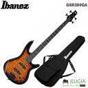 Ibanez/GSR280QA TMS GIOシリーズは、世界で活躍する国内ブランド Ibanezが「ステージへ最速」をコンセプトにデザインしたモデルです。指板材には少し珍しいパープルハートが用いられ、エッジの鋭いアタック感とロングサステインを実現します。取り回しの効くコンパクトかつ軽量なボディや細めのネックは、初めてベースを手にする方や 女性や子供の方にもおすすめしたいポイントです。 ■Gio Ibanez（ジオ・アイバニーズ）シリーズ “ステージへ最速“ をコンセプトとする、楽器をこれから始めるエントリー層に向けたシリーズ。「ベースを始めたいけど何を買ったらいいのかわからない・・・」 そんなニーズに応えます。 ■GIOシリーズ　エレキベース ■アクティブタイプ ■Transperent Balck Sunburst ■ネック：Maple ■ボディ：Quilted Maple Art Grain top /Okoume ■指板： PurpleHeart ■ブリッジ：B10 bridge (19mm string spacing) ■ピックアップ：Ibanez Dynamix N/B pickup ■コントロール：PHAT II EQ ■特徴 ・中低音域特性に優れるオコウメ材のコンパクト・ボディ、弾きやすいメイプル材のスリム・ネック ・美しい杢目のキルテッド・メイプル・アート・グレインTOP（キルテッド・メイプル調グラビュア・シート貼） ・芯のある音と十分なパワー感を持ったIbanez オリジナル・Jタイプ・ピックアップ ・低音域と高音域を持ち上げ、サウンドにパワーを与えるPHAT II EQ（006P　9Vアルカリ乾電池駆動） ■ソフトケース IBB101付属 ※画像はサンプルです。木目・色味は個体差により異なります。 ※商品の汚れや状態はお問い合わせ下さい。 ※掲載の商品は店頭や他のECサイトでも並行して販売しております。在庫情報の更新には最大限の努力をしておりますが、ご注文が完了しましても売り切れでご用意できない場合がございます。 その際はご注文をキャンセルさせていただきますので、予めご了承くださいませ。 また、お取り寄せ商品の場合、生産完了などの理由でご用意できない場合がございます。 ※お届け先が北海道や沖縄、その他離島の場合、「送料無料」と表記の商品であっても別途中継料や送料を頂戴いたします。その際は改めてご連絡を差し上げますのでご了承ください。