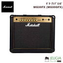 Marshall / MG30FX (MG30GFX) Marshall MG-Gold シリーズ 30Wモデル MG30FXには10インチ・スピーカーが搭載されています。MG15FXの機能や操作性はそのままに出力を倍増させたモデルです。 30W出力ともなるといよいよ自慢のアナログ・マーシャル・トーンも際立ちギタリストの創造性を駆り立てます。 《主な仕様》 出力:30W チャンネル数:4(クリーン/クランチ/OD-1/OD2) スピーカー:1×10“ 寸法(W×H×D):480×420×225mm ・重量: 7.8kg ※店頭や他のECサイトでも並行して販売しておりますので在庫情報の更新には最大限の努力をしておりますが、ご注文が完了しましても売り切れでご用意できない場合がございます。 その際はご注文をキャンセルさせていただきますので、予めご了承くださいませ。 ※商品の汚れや状態はお問い合わせ下さい。 ※沖縄や離島は別途中継料がかかります。