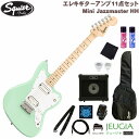 これから始める方にもうれしいコンパクトサイズの『Squier Mini Jazzmaster 』にこれから始める際に必要な小物もセットも付いて数量限定販売中！ セット内容 ■エレキギター本体 ■ソフトケース ■クリップチューナー ■エレキギター用アンプ ■ストラップ ■クロス ■ピックx2枚 ■変え弦 ■楽器用ポリッシュ ■指板潤滑剤 Squier by Fender Mini Jazzmaster HH フェンダーJazzmasterのクラシカルなスタイリングとトーンをコンパクトサイズにした楽器を求めているプレイヤーにとって最適なチョイスです。 薄く軽量なボディとCシェイプネックのコンビネーションは快適な演奏性を実現し、3ウェイスイッチングが可能な2基のSquierハムバッカーは多彩なサウンドメイキングが可能です。ハードテイルブリッジは安定したチューニングを提供します。 Series: Mini Body Material: Poplar Body Finish: Gloss Polyurethane Neck: Maple, “C” Shape Neck Finish: Satin Urethane Fingerboard: Maple, 9.5” (241 mm) Frets: 20, Narrow Tall Position Inlays: Black Dot (Maple) Nut (Material/Width): Synthetic Bone, 1.60” (40.6 mm) Tuning Machines: Die-Cast Sealed Scale Length: 22.75” (578 mm) Bridge: 6-Saddle Hardtail Pickguard: 1-Ply White Pickups: Standard Humbucking (Bridge), Standard Humbucking (Neck) 色違いの『Squier Mini Jazzmaster』もセットにて数量限定販売中！ ◇Mini Jazzmaster Olympic White OWT でお探しの方はコチラ ◇Mini Jazzmaster Daphne Blue DPB でお探しの方はコチラ ◇Mini Jazzmaster Surf Green SFG でお探しの方はコチラ ※商品画像はサンプルです。 ※商品の汚れや状態はお問い合わせ下さい。 ※掲載の商品は店頭や他のECサイトでも並行して販売しております。在庫情報の更新には最大限の努力をしておりますが、ご注文が完了しましても売り切れでご用意できない場合がございます。 その際はご注文をキャンセルさせていただきますので、予めご了承くださいませ。 また、お取り寄せ商品の場合、生産完了などの理由でご用意できない場合がございます。 ※お届け先が北海道や沖縄、その他離島の場合、「送料無料」と表記の商品であっても別途中継料や送料を頂戴いたします。その際は改めてご連絡を差し上げますのでご了承ください。