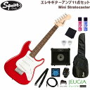 Fenderを代表する”Stratocaster”のクラシカルなスタイリングトトーンをコンパクトにしたモデル『Mini Stratocaster』にこれから始める際に必要な小物もセットも付いて数量限定販売中！ セット内容 ■エレキギター本体 ■ソフトケース ■クリップチューナー ■エレキギター用アンプ ■ストラップ ■クロス ■ピックx2枚 ■変え弦 ■楽器用ポリッシュ ■指板潤滑剤 Mini Stratocaster ボディマテリアルは薄く軽量なポプラ、ネックは”C”シェイプを採用したメイプル、指板にはローレルを使用しています。ピックアップにはSquierシングルコイルピックアップを3基搭載。5ウェイスイッチングと合わせ、多彩なサウンドメイクが可能です。 Series：Mini Body Material：Poplar Body Finish：Gloss Polyurethane Neck：Maple, “C” Shape Neck Finish：Satin Urethane Fingerboard：Indian Laurel, 9.5” (241 mm) Frets：20, Narrow Tall Nut (Material/Width)：Synthetic Bone, 1.6” (40.6 mm) Scale Length：22.75” (578 mm) Pickguard：1-Ply White Pickups：Standard Single-Coil Strat&#174; (Bridge), Standard Single-Coil Strat&#174; (Middle), Standard Single-Coil Strat&#174; (Neck) ※商品画像はサンプルです。 ※商品の汚れや状態はお問い合わせ下さい。 ※掲載の商品は店頭や他のECサイトでも並行して販売しております。在庫情報の更新には最大限の努力をしておりますが、ご注文が完了しましても売り切れでご用意できない場合がございます。 その際はご注文をキャンセルさせていただきますので、予めご了承くださいませ。 また、お取り寄せ商品の場合、生産完了などの理由でご用意できない場合がございます。 ※お届け先が北海道や沖縄、その他離島の場合、「送料無料」と表記の商品であっても別途中継料や送料を頂戴いたします。その際は改めてご連絡を差し上げますのでご了承ください。