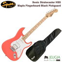 Sonic Stratocaster HSS Squier Sonic Stratocaster なら、時間を飛び越えるようなスピードで、どんな音楽でもすぐにギターを始めることができます。 象徴的なフェンダースタイル、そして刺激的なトーンをあらゆるプレーヤーにお届けします。 この Strat は、薄く軽量なボディに、スリムで魅力的な「C」シェイプネックが相まって、快適な演奏性をもたらします。 3基のSquier シングルコイルピックアップはクリスタルのようにクリアで多彩なトーンを奏でます。 その他、表現力豊かなビブラートを奏でるトレモロブリッジ、スムーズで正確なチューニングが可能なシールドギアチューニングマシン、耐久性のあるクロムメッキハードウェアなど、魅力的な特徴を数多く備えています。 製品仕様 Body Material Poplar Body Finish Gloss Polyurethane Neck Maple, “C” Shape Neck Finish Satin Urethane Fingerboard Maple, 9.5” (241 mm) Frets 21, Narrow Tall Position Inlays Black Dot (Maple) Nut (Material/Width) Synthetic Bone, 1.650” (42 mm) Tuning Machines Die-Cast Sealed Scale Length 25.5” (64.77 cm) Bridge 6-Saddle Vintage-Style Synchronized Tremolo with Block Saddles Pickguard 1-Ply Black (506) Pickups Ceramic Humbucker (Bridge), Ceramic Single-Coil (Middle), Ceramic Single-Coil (Neck) Pickup Switching 5-Position Blade Controls Master Volume, Tone 1. (Neck/Middle Pickups), Tone 2. (Bridge Pickup) Control Knobs Black Plastic (506) Hardware Finish Chrome Strings Nickel Plated Steel (.009-.042 Gauges) Case/Gig Bag Softcase ※商品の汚れや状態はお問い合わせ下さい。 ※掲載の商品は店頭や他のECサイトでも並行して販売しております。在庫情報の更新には最大限の努力をしておりますが、ご注文が完了しましても売り切れでご用意できない場合がございます。 その際はご注文をキャンセルさせていただきますので、予めご了承くださいませ。 また、お取り寄せ商品の場合、生産完了などの理由でご用意できない場合がございます。 ※お届け先が北海道や沖縄、その他離島の場合、「送料無料」と表記の商品であっても別途中継料や送料を頂戴いたします。その際は改めてご連絡を差し上げますのでご了承ください。