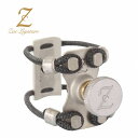 Zac ZL-4116 リガチャー アルトサックス用 ソリッドシルバー/ソリッドシルバー ザック
