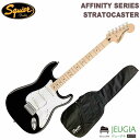 Squier AFFINITY SERIES STRATOCASTER Maple Fingerboard, White Pickguard, Black