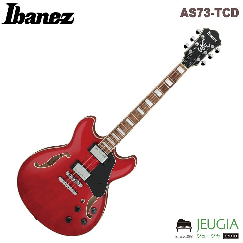 IBANEZ AS73-TCD Transparent Cherry Red アイバニーズ セミアコ エレキギター