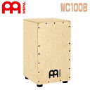 MEINL WC100B WOODCRAFT CAJON 7-ply 9mm厚のバーチボディーを使用し、ストリングスはProfessionalモデルと同じく左右4本ずつ装着されています。ボディー厚が薄い分重量も軽く、音を鳴らしやすいモデルで、歯切れの良いクリスピーなスネアサウンドや、ボディーのレゾナンスも気持ち良く出てきます。 BODY:Baltic Birch 7-ply(9mm) SIZE:11 3/4”(幅)X 19 3/4”(高)X 12”(奥) FEATURES: ・ カスタムスチールカホンストリング ・ 演奏性を高めるラウンディッドコーナー ・ ラバーゴム足 ・ 背面サウンドポート ※画像はサンプルです。実施の商品とは木目が異なります。 ※商品の汚れや状態はお問い合わせ下さい。 ※掲載の商品は店頭や他のECサイトでも並行して販売しております。在庫情報の更新には最大限の努力をしておりますが、ご注文が完了しましても売り切れでご用意できない場合がございます。 その際はご注文をキャンセルさせていただきますので、予めご了承くださいませ。 また、お取り寄せ商品の場合、生産完了などの理由でご用意できない場合がございます。 ※お届け先が北海道や沖縄、その他離島の場合、「送料無料」と表記の商品であっても別途中継料や送料を頂戴いたします。その際は改めてご連絡を差し上げますのでご了承ください。　