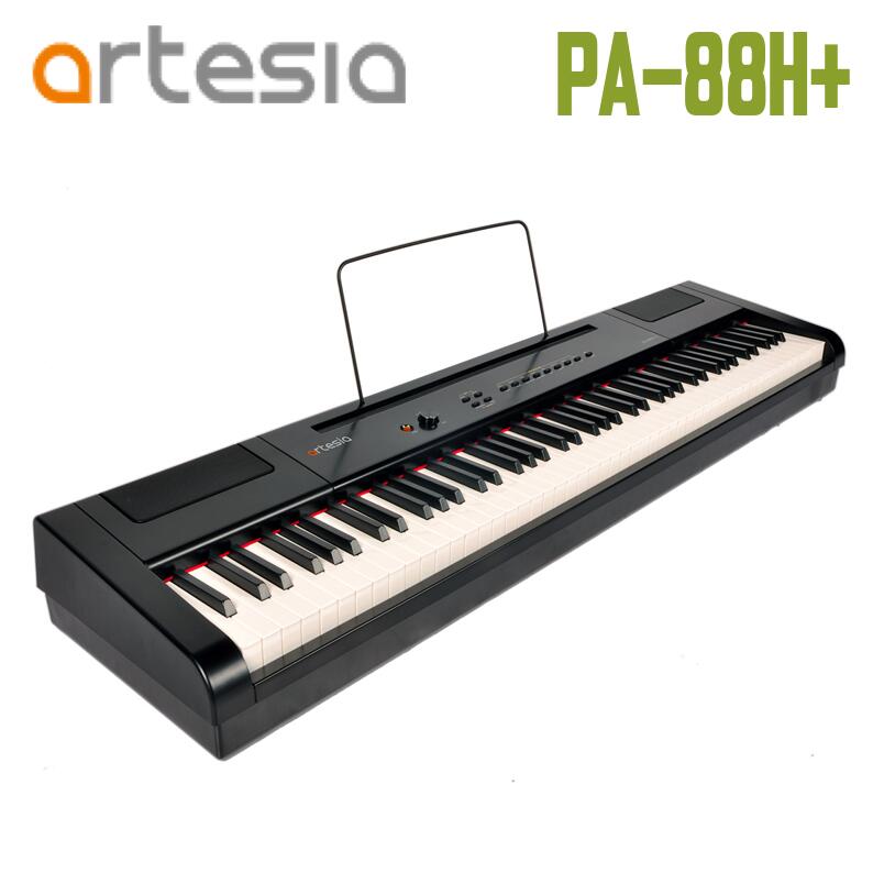 Artesia(アルテシア) PA-88H+/BK　電子ピアノ88鍵盤　デジタルピアノ　ハンマーアクション鍵盤　ブラック　黒